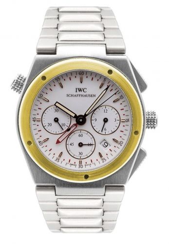 Remontoir à montres pour montre IWC Ingenieur Ingenieur Mecaquartz Chronograph Alarm Stainless Steel / Yellow Or / Blanc / Bracelet