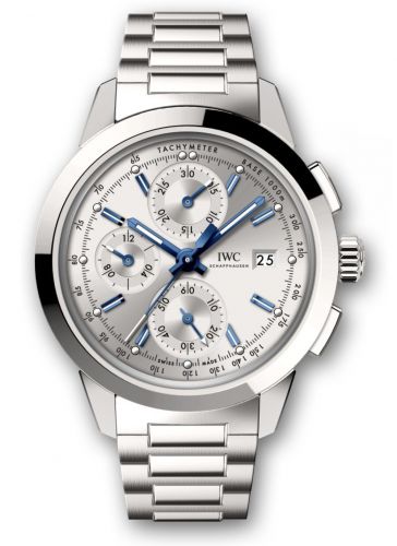 Remontoir à montres pour montre IWC Ingenieur Ingenieur Chronograph Custom Stainless Steel / Argent-Bleu / Bracelet