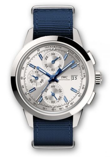 Remontoir à montres pour montre IWC Ingenieur Ingenieur Chronograph Custom Stainless Steel / Argent-Bleu / NATO