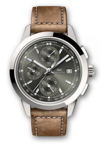 Remontoir à montres pour montre IWC Ingenieur Ingenieur Chronograph Custom Stainless Steel / Verte-Rhodium / Calf