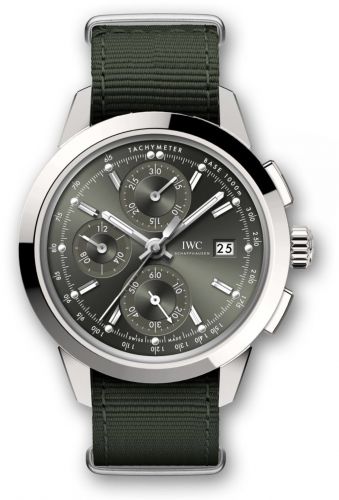 Remontoir à montres pour montre IWC Ingenieur Ingenieur Chronograph Custom Stainless Steel / Verte-Rhodium / NATO