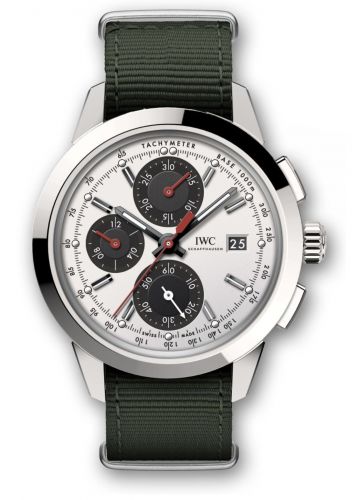 Remontoir à montres pour montre IWC Ingenieur Ingenieur Chronograph Custom Stainless Steel / Argent-Noire-Red / NATO