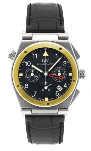 Remontoir à montres pour montre IWC Ingenieur Ingenieur Mecaquartz Chronograph Alarm Stainless Steel / Yellow Or / Noire / Strap