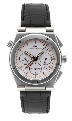 Remontoir à montres pour montre IWC Ingenieur Ingenieur Mecaquartz Chronograph Alarm Stainless Steel / Blanc / Strap