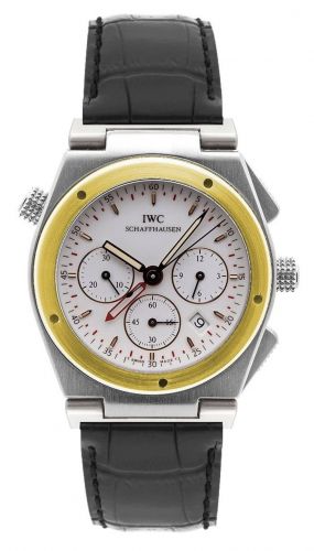 Remontoir à montres pour montre IWC Ingenieur Ingenieur Mecaquartz Chronograph Alarm Stainless Steel / Yellow Or / Blanc / Strap