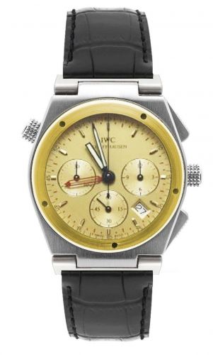 Remontoir à montres pour montre IWC Ingenieur Ingenieur Mecaquartz Chronograph Alarm Stainless Steel / Yellow Or / Champagne / Strap
