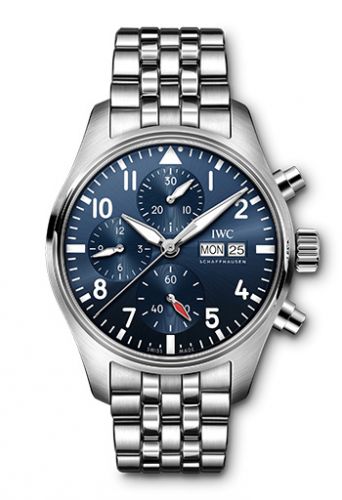Uhrenbeweger für Uhr IWC Pilot Pilot's Watch Chronograph 41 Stainless Steel / Blue / Bracelet