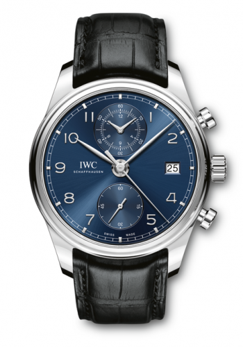 Watch Winder for watch IWC Portugieser Portugieser Chronograph Classic Stainless Steel / Blue