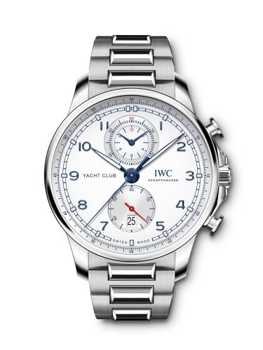 Remontoir à montres pour montre IWC Portugieser Portugieser Yacht Club Chronograph Stainless Steel / Argent / Bracelet