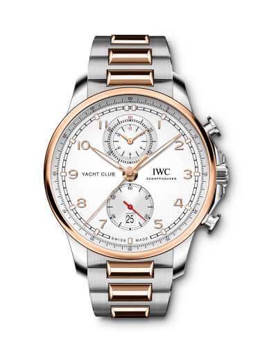 Remontoir à montres pour montre IWC Portugieser Portugieser Yacht Club Chronograph Stainless Steel - Red Or / Argent / Bracelet