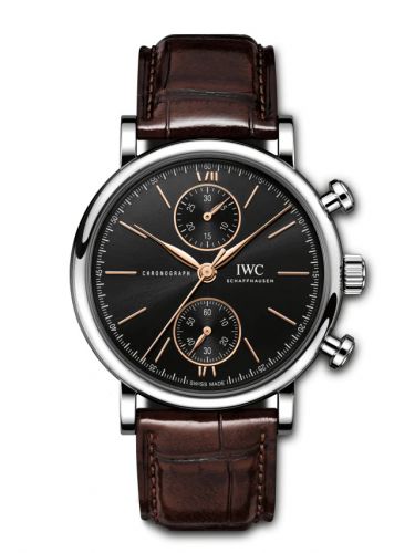 Remontoir à montres pour montre IWC Portofino Portofino Chronograph 39 Stainless Steel / Noire