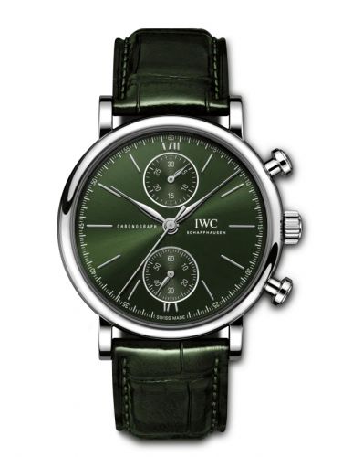 Remontoir à montres pour montre IWC Portofino Portofino Chronograph 39 Stainless Steel / Verte