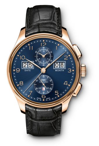 Watch Winder for watch IWC Portugieser Portugieser Perpetual Calendar Digital Date-Month Edition "75th Anniversary" Red Gold / Blue