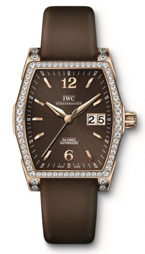 Remontoir à montres pour montre IWC Da Vinci Da Vinci Automatic Midsize Rose Or / Diamond / Chocolate