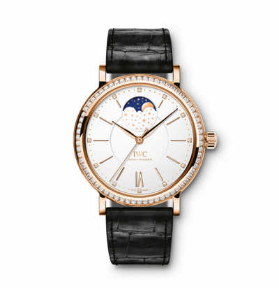 Remontoir à montres pour montre IWC Portofino Portofino Automatic Moon Phase 37 Red Or / Diamond / Argent