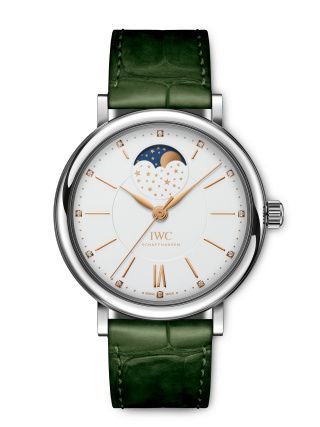 Remontoir à montres pour montre IWC Portofino Portofino Automatic Moon Phase 37 Stainless Steel / Argent