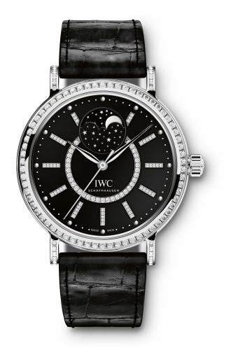 Watch Winder for watch IWC Portofino Portofino Automatic Moon Phase 37 White Gold / Diamond / Black