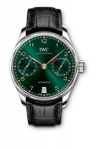 Watch Winder for watch IWC Portugieser Portugieser Automatic 5007 Stainless Steel / Green / Kuwait