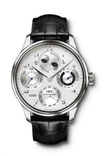 Watch Winder for watch IWC Portugieser Portuguese Perpetual Calendar 5021 Platinum / Silver