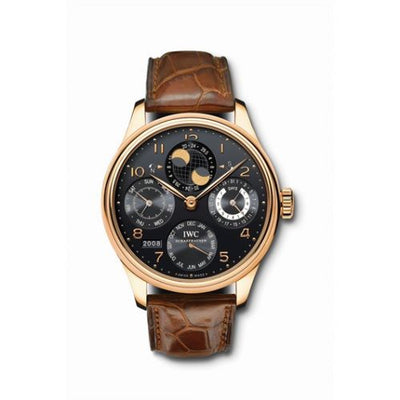 Watch Winder for watch IWC Portugieser Portuguese Perpetual Calendar 5021 Rose Gold / Black