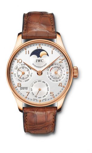Watch Winder for watch IWC Portugieser Portuguese Perpetual Calendar 5022 Rose Gold / Silver