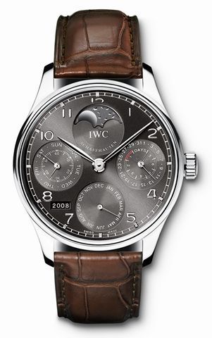Watch Winder for watch IWC Portugieser Portuguese Perpetual Calendar 5022 White Gold / Ardoise