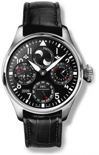 Remontoir à montres pour montre IWC Big Pilot Big Pilot Perpetual Calendar Stainless Steel / Noire / Association Monegasque Contre Myopathie