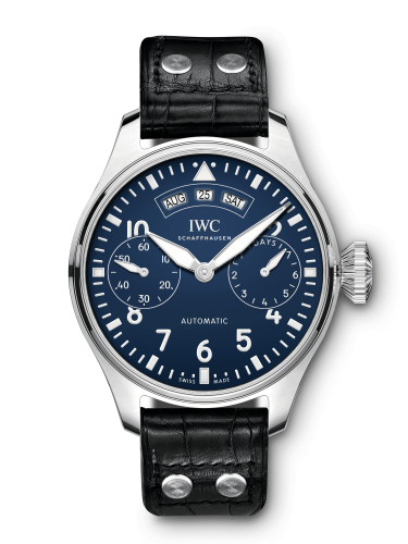 Remontoir à montres pour montre IWC Big Pilot Big Pilot’s Watch Annual Calendar "150 Years" Stainless Steel / Bleu
