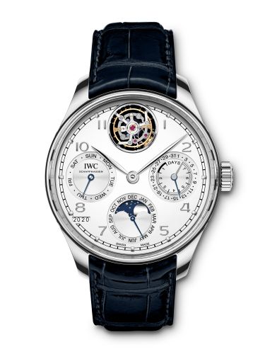 Watch Winder for watch IWC Portugieser Portuguese Perpetual Calendar Tourbillon Platinum / Silver