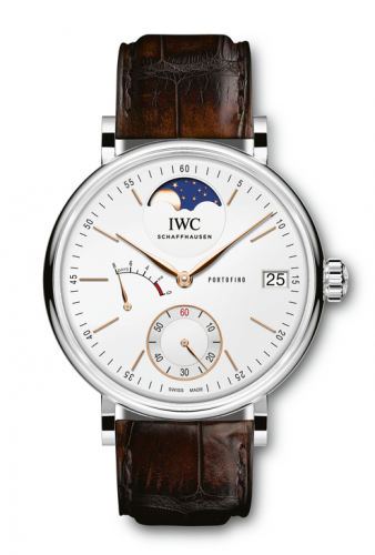 Remontoir à montres pour montre IWC Portofino Portofino Hand-Wound Eight Days Moonphase Stainless Steel / Argent