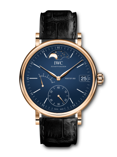 Remontoir à montres pour montre IWC Portofino Portofino Hand-Wound Eight Days Moonphase 150 Years Red Or / Bleu