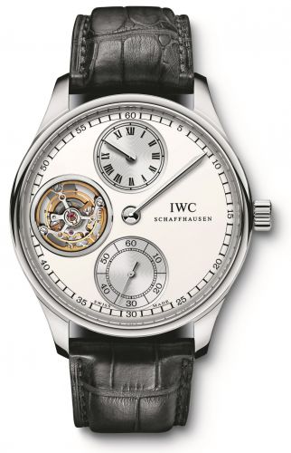 Remontoir à montres pour montre IWC Portugieser Portugieser Regulateur Tourbillon Platinum / Argent
