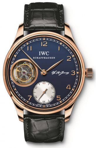 Remontoir à montres pour montre IWC Portugieser Portugieser Tourbillon Hand-Wound F.A. Jones Rose Or / Bleu