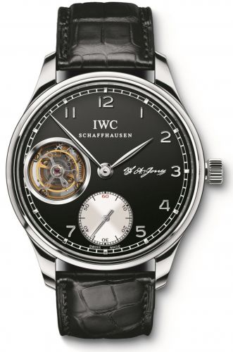 Remontoir à montres pour montre IWC Portugieser Portugieser Tourbillon Hand-Wound F.A. Jones Platinum / Noire