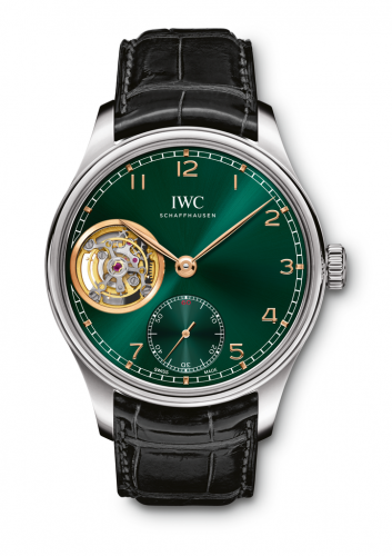 Watch Winder for watch IWC Portugieser Portugieser Tourbillon Hand-Wound White Gold / Green / Middle East