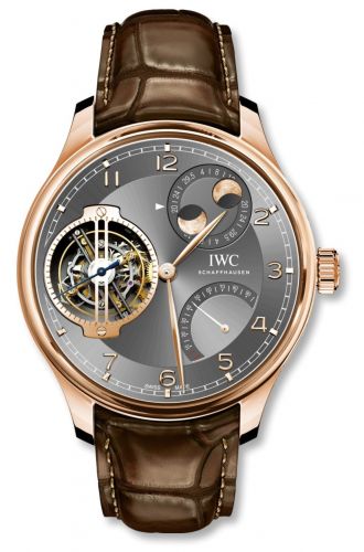 Remontoir à montres pour montre IWC Portugieser Portugieser Constant-Force Tourbillon Double Moon Red Or / Ardoise