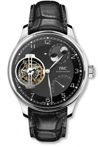 Remontoir à montres pour montre IWC Portugieser Portugieser Constant-Force Tourbillon Double Moon Platinum / Noire