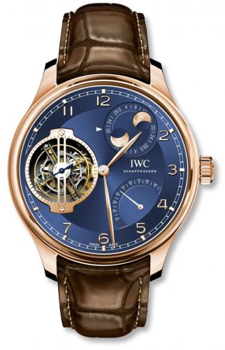 Remontoir à montres pour montre IWC Portugieser Portugieser Constant-Force Tourbillon Double Moon Red Or / Bleu