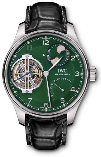 Remontoir à montres pour montre IWC Portugieser Portugieser Constant-Force Tourbillon Double Moon Platinum / Verte