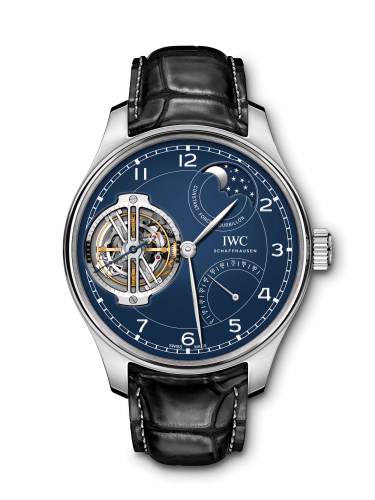 Watch Winder for watch IWC Portugieser Portugieser Constant-Force Tourbillon Edition “150 Years” Platinum / Blue