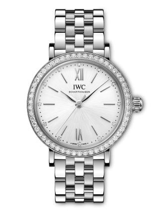 Remontoir à montres pour montre IWC Portofino Portofino 34 Stainless Steel - Diamond / Argent / Bracelet