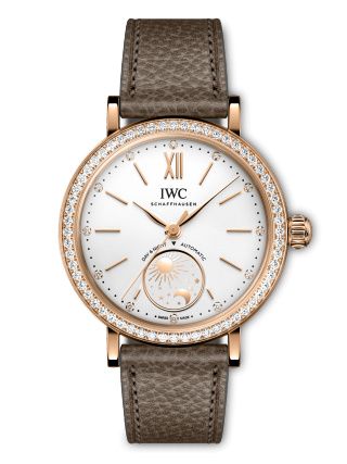 Remontoir à montres pour montre IWC Portofino Portofino Day & Night 34 Red Or - Diamond / Argent