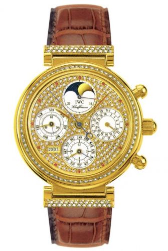 Watch Winder for watch IWC Da Vinci Da Vinci Perpetual Yellow Gold / Diamond / Paved / English
