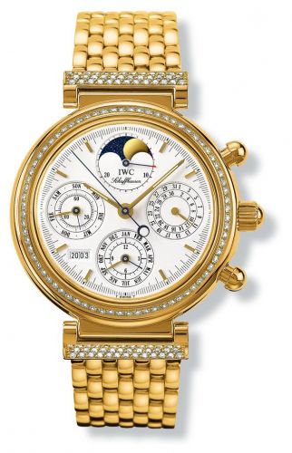 Remontoir à montres pour montre IWC Da Vinci Da Vinci Perpetual Yellow Or / Diamond / Blanc / German / Bracelet