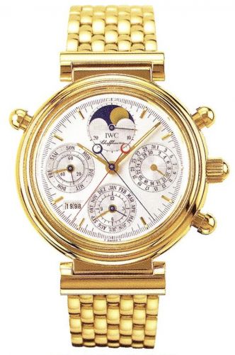 Watch Winder for watch IWC Da Vinci Da Vinci Perpetual Rattrapante Yellow Gold / Silver / German / Bracelet