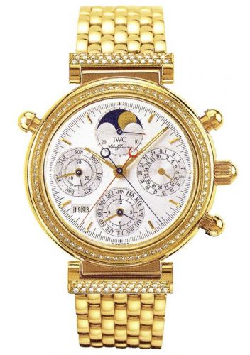 Watch Winder for watch IWC Da Vinci Da Vinci Perpetual Rattrapante Yellow Gold / Diamond / Silver / German / Bracelet