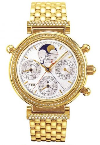 Watch Winder for watch IWC Da Vinci Da Vinci Perpetual Rattrapante Yellow Gold / Diamond / Silver / French / Bracelet