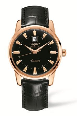 Watch Winder for watch Longines Heritage Conquest Heritage 40mm Pink Gold Black