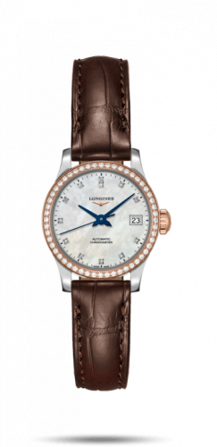 Watch Winder for watch Longines Record Record 26mm Stainless Steel / Pink Gold / Diamond / MOP-Diamond / Alligator