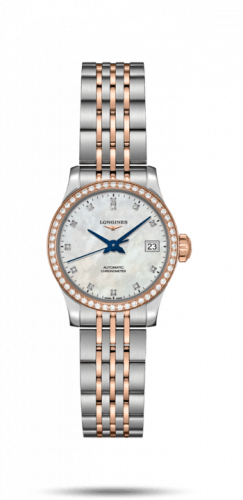 Watch Winder for watch Longines Record Record 26mm Stainless Steel / Pink Gold / Diamond / MOP-Diamond / Bracelet